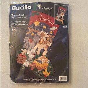 Bucilla Away in a Manger Felt Applique Kit